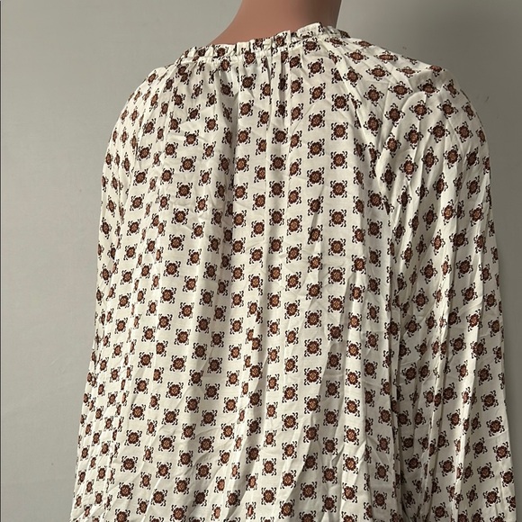 Lane Bryant Floral Button Down Blouse Plus Size 14/16 Top Long Balloonsleeve NWT - Picture 10 of 14